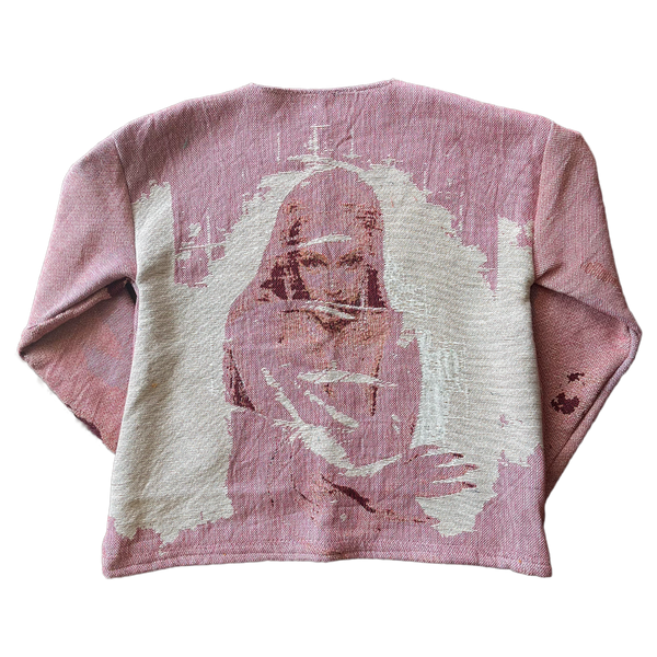 Hot Pink Tapestry Crewneck